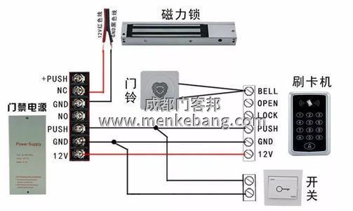 指紋門(mén)禁系統(tǒng)接線圖 指紋門(mén)禁系統(tǒng)接線圖