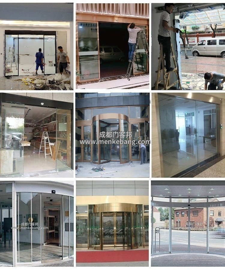 高縣感應門,旋轉門,自動弧形門定制安裝維修3